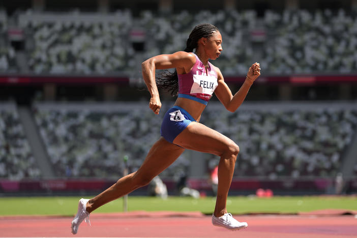 Allyson Felix announced on Instagram that she would retire after the 2022 season. She said she'd run this season in honor of women, and "for a better future for my daughter."
