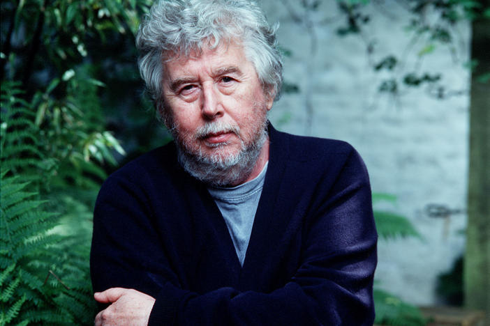 English composer Harrison Birtwistle, seen in 2002, has died, his publisher confirmed on Monday.