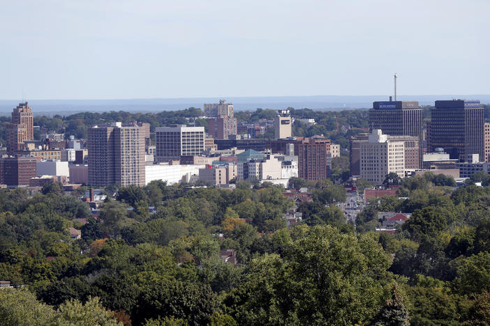 The skyline in Syracuse, N.Y. in 2015.