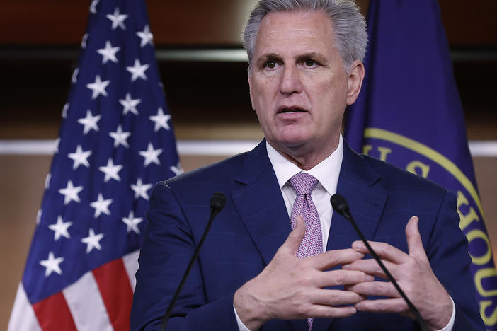 House Minority Leader Kevin McCarthy, R-Calif., said earlier Thursday that reports that he said former President Trump should resign in the wake of the Jan. 6 attack on the Capitol were false. Then the reporters who broke the news played the tapes.