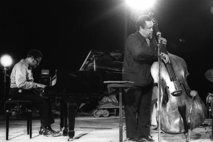John Foster, Charles Mingus, Roy Brooks, Charles McPherson performs live. Aout 1972. Photo : Christian Rose/Fastimage