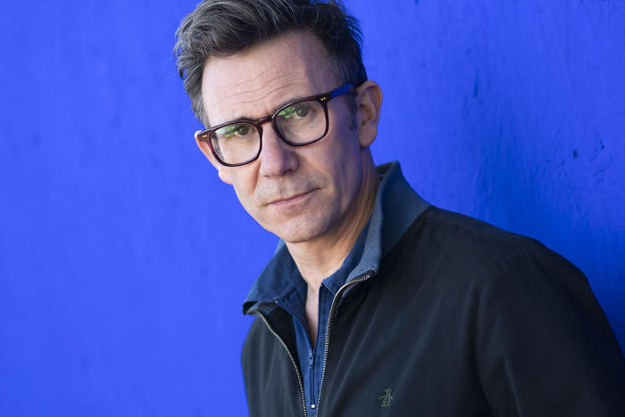 Director Michel Hazanavicius poses for a photo in 2018.