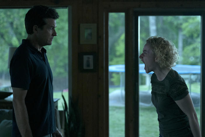 Jason Bateman as Marty Byrde and Julia Garner as Ruth Langmore in season 4, episode 7, where we last left them.