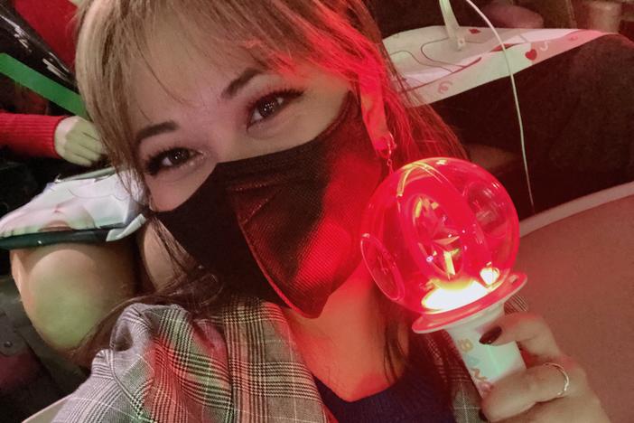 Kayla Balba at the Stray Kids concert at Jamsil Indoor Stadium in Seoul.