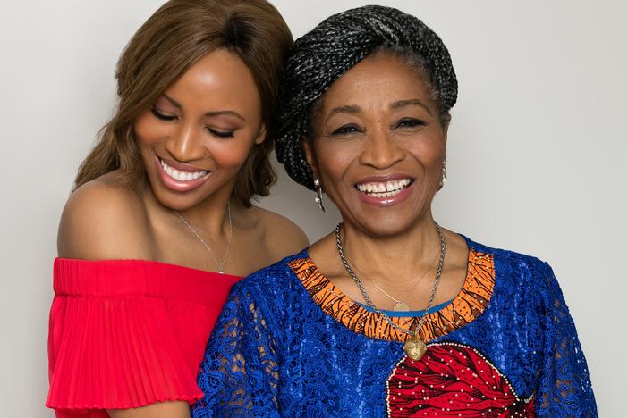 CNN international anchor Zain Asher poses with her mother, Obiajulu Ejiofor. After losing her husband in a car crash, Ejiofor raised four children with strict and innovative practices — including, when Asher was a teenager, using scissors to cut the power cord of the TV set. Obiajulu told her daughter she could watch television again once she'd earned admission to Oxford.