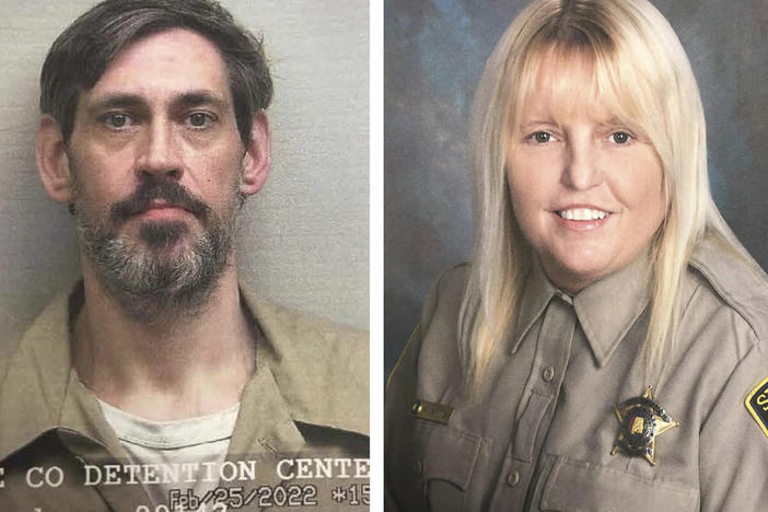 This combination of photos provided by the U.S. Marshals Service and Lauderdale County Sheriff's Office in April 2022 shows Casey White and assistant director of corrections Vicky White.