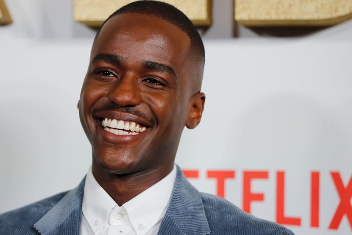 Actor Ncuti Gatwa at the premiere of the second season of the Netflix series Sex Education.