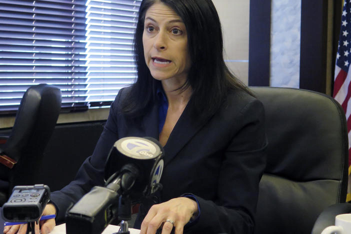 "I refuse to enforce this draconian law," Michigan Attorney General Dana Nessel said of her state's 1931 ban on abortion. She's seen here in 2020.