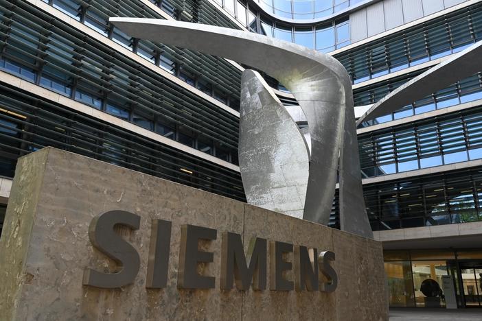Siemens headquarters in Munich, Germany, pictured in May 2019. The German industrial giant is ending operations in Russia after more than a century.