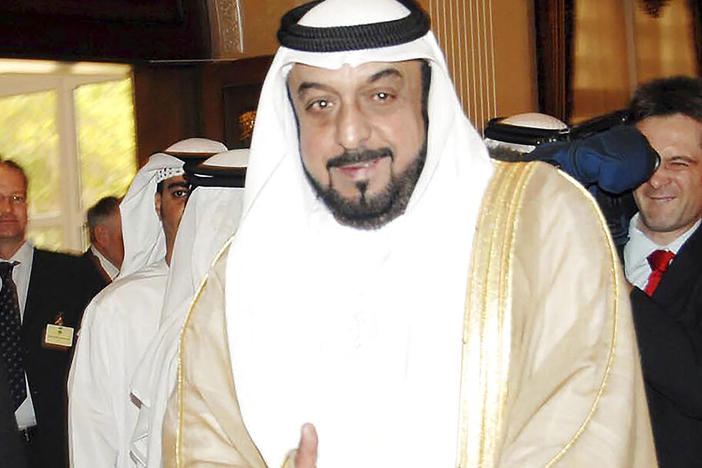 UAE President Sheikh Khalifa bin Zayed Al Nahyan in Abu Dhabi, United Arab Emirates, in 2007.