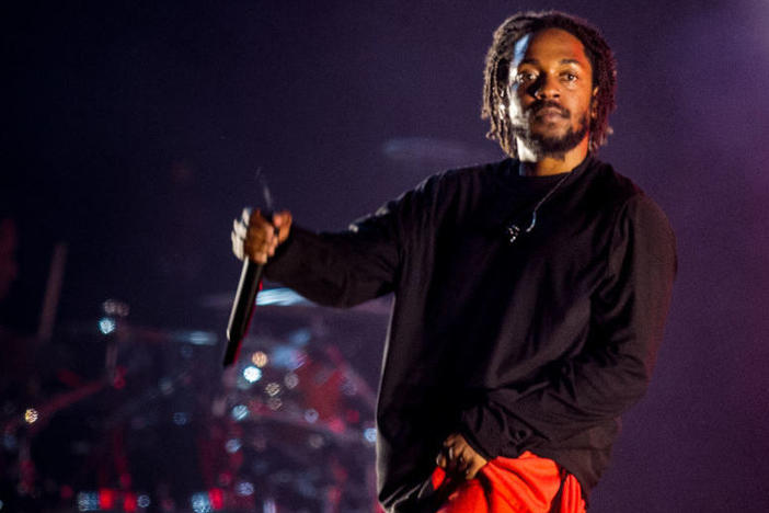 Kendrick Lamar performs in March 2019 during the third day of Lollapalooza Buenos Airesat Hipodromo de San Isidro.