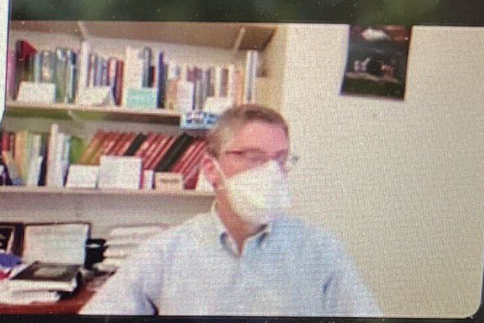 A screenshot of Jon Levy on a Zoom call.