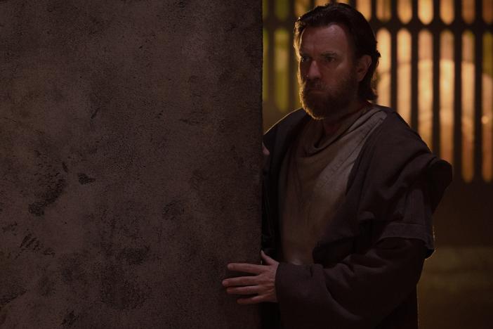Ewan McGregor as Obi-Wan Kenobi.