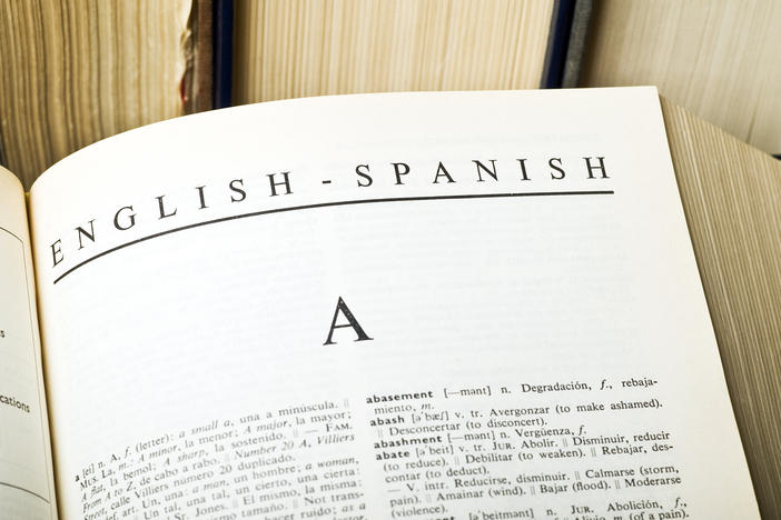 An english-spanish dictionary.