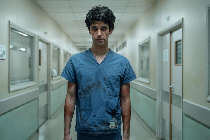 Adam (Ben Whishaw) in the labor ward of the hospital.