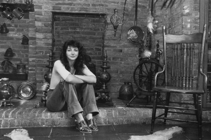 English singer-songwriter and musician Kate Bush poses at her family's home in London in September 1978, seven years before the release of "Running Up That Hill."