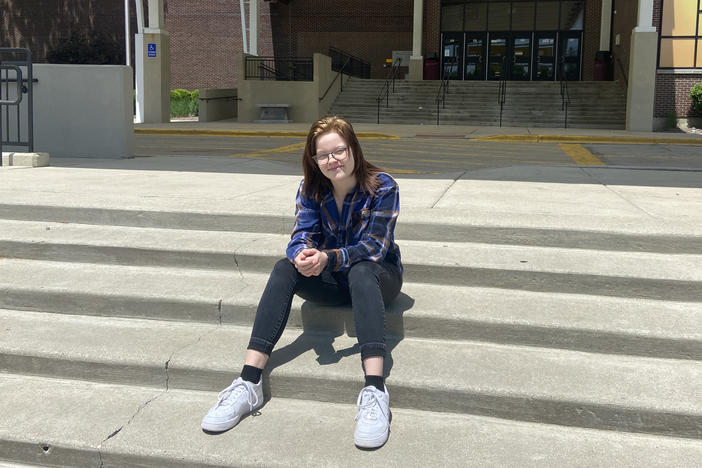 Linnea Sorensen attends Schaumburg High School in Schaumburg, Ill. Now that Illinois allows students to take up to five days off per school year for their mental health, she can stay home when she feels "not fully mentally there."