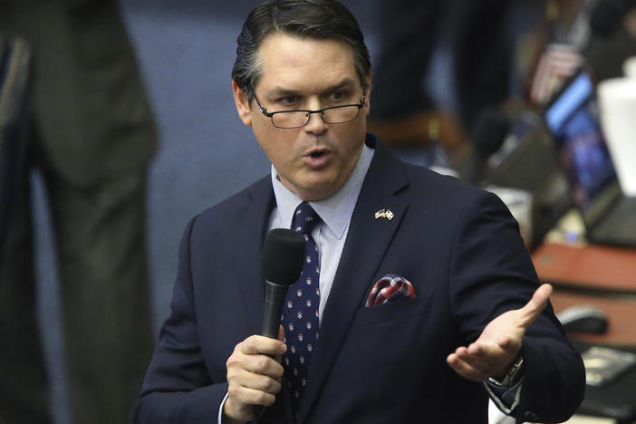 Former state Rep. Cord Byrd, seen here in March 2020, was tapped by Republican Gov. Ron DeSantis to be Florida's new secretary of state, an appointment that has drawn criticism.