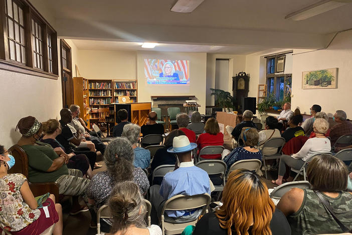 More than 40 people gathered at Summit Presbyterian Church in northwest Philadelphia on Thursday to watch the first public hearing from the House select committee investigating the Jan. 6 insurrection.