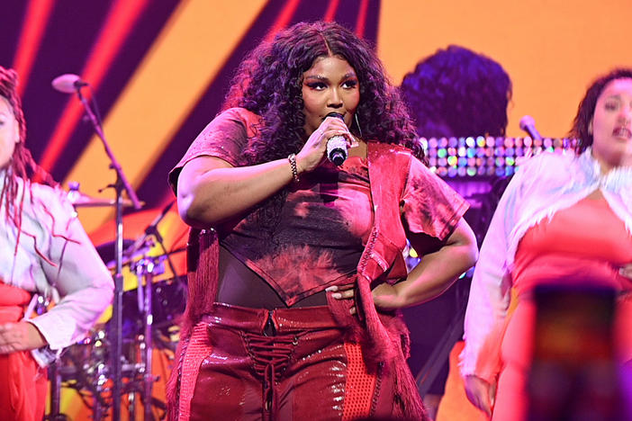 Lizzo, pictured here on May 17 in New York City, has rerecorded a lyric in her new song after criticism that it had what many consider an ableist slur.