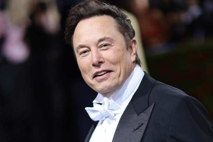 Elon Musk attends the 2022 Met Gala in New York City. The billionaire addressed Twitter staff for the first time since striking a deal to buy the social network.