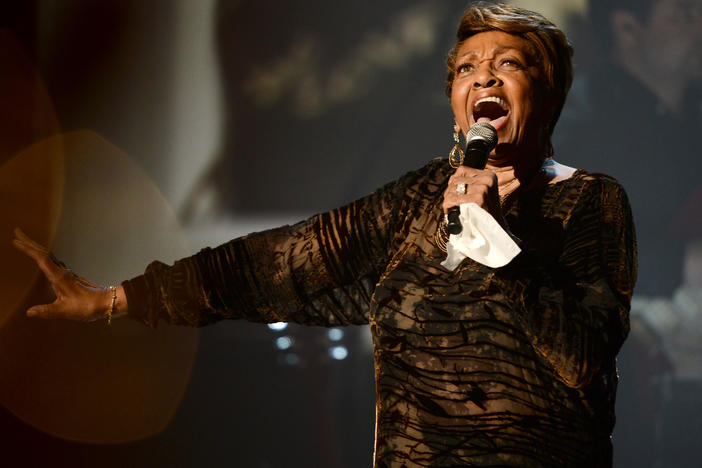 Singer Cissy Houston performs onstage during the 2012 BET Awards in Los Angeles, California.