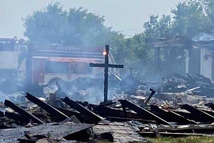 Parts of Balsora Baptist Church dated back roughly 100 years before a fire destroyed the North Texas church on Friday.