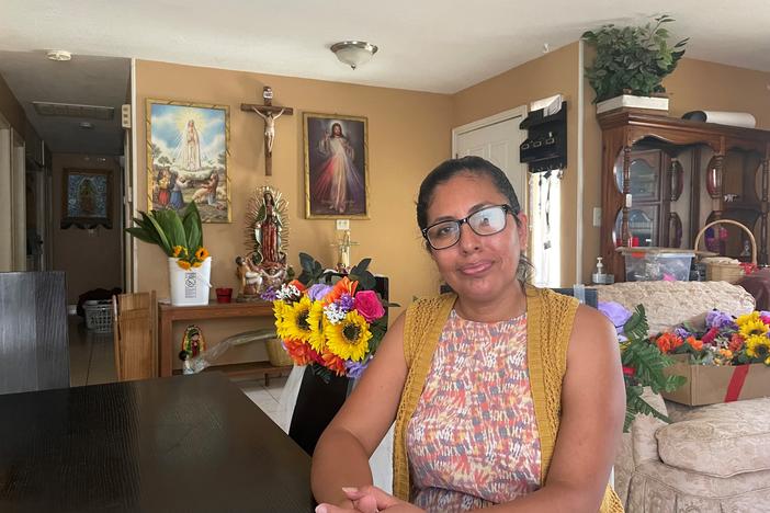 Minerva Contreras, 44, connects climate change to her health because she has a lung problem that makes it harder to breathe on hot days. Keeping her house near Bakersfield, Calif., cool costs as much as $800 a month in the summer.