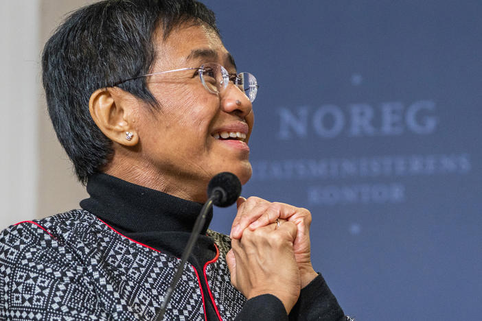 Maria Ressa announced in a speech in Hawaii, Tuesday, June 28, 2022, that the Philippine government is affirming a previous order to shut down Rappler, the news website she co-founded.
