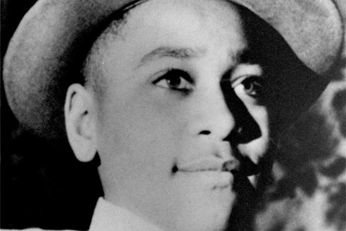 An undated portrait of Emmett Till.