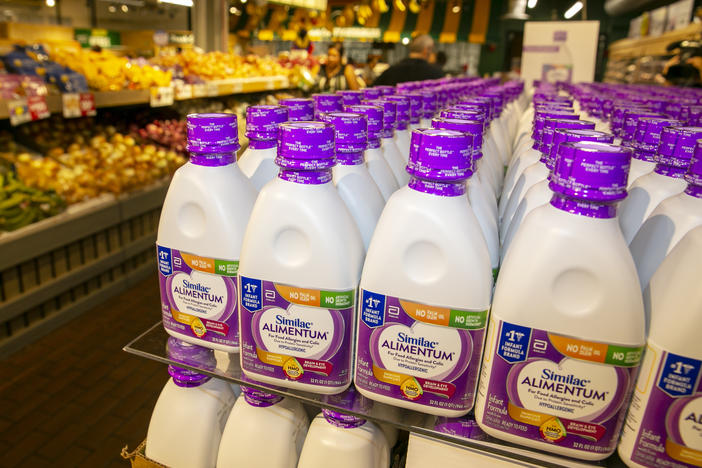 Similac Alimentum Hypoallergenic Infant Formula, imported from Puerto Rico, is for sale at a Stew Leonard's grocery store in Yonkers, N.Y., on June 10.