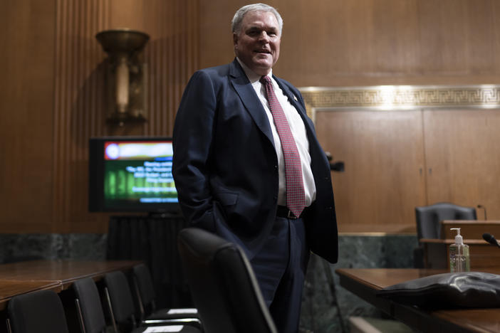 Internal Revenue Service Commissioner Charles Rettig prepares to testify before the Senate Finance Committee on the IRS budget for fiscal year 2023 at the Capitol in April 7. He'll face questions from a House committee today on why the IRS audited two former FBI leaders who investigated Donald Trump's 2016 campaign.