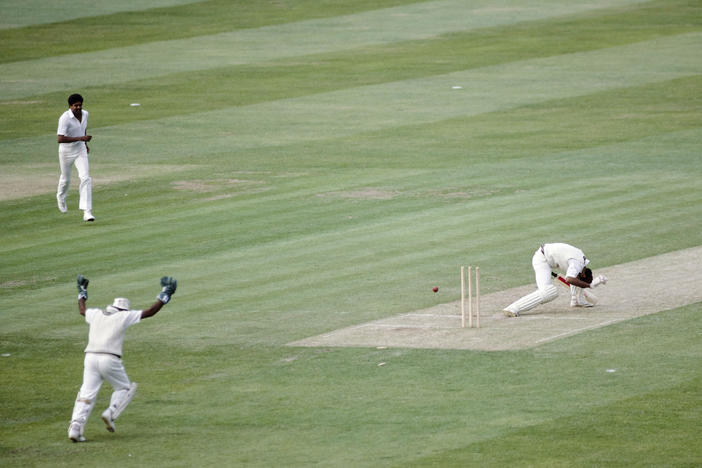 The 1983 Cricket World Cup final match between India and West Indies on June 25, 1983, in London.
