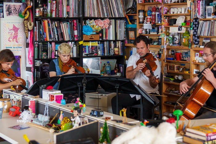 Mivos Quartet performs a Tiny Desk concert.