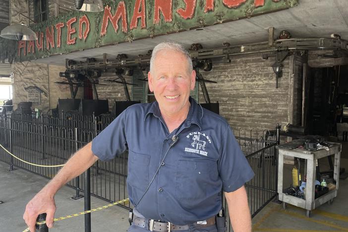 Randy Curry, a mechanic who's part of the family that owns Funland, has been working at the park since 1972.