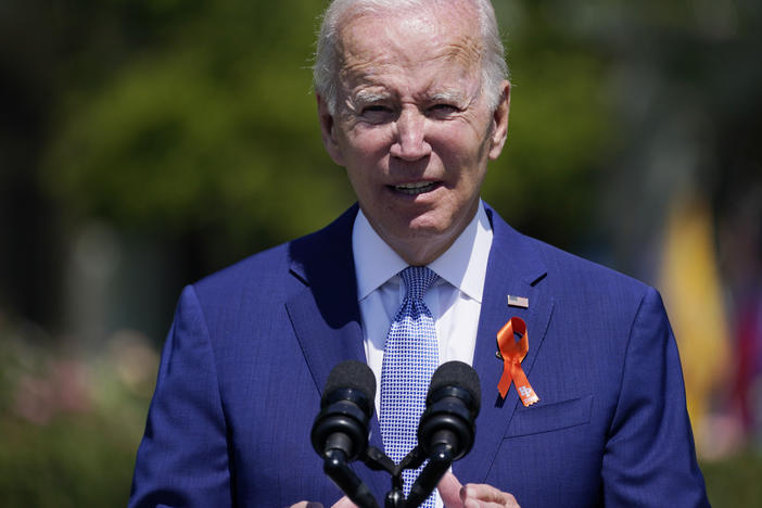 President Joe Biden speaks at the White House last week. Biden signed an executive order Tuesday aimed at increasing the flow of information to families of Americans detained abroad, and at imposing sanctions on the criminals, terrorists or government officials who hold them captive.