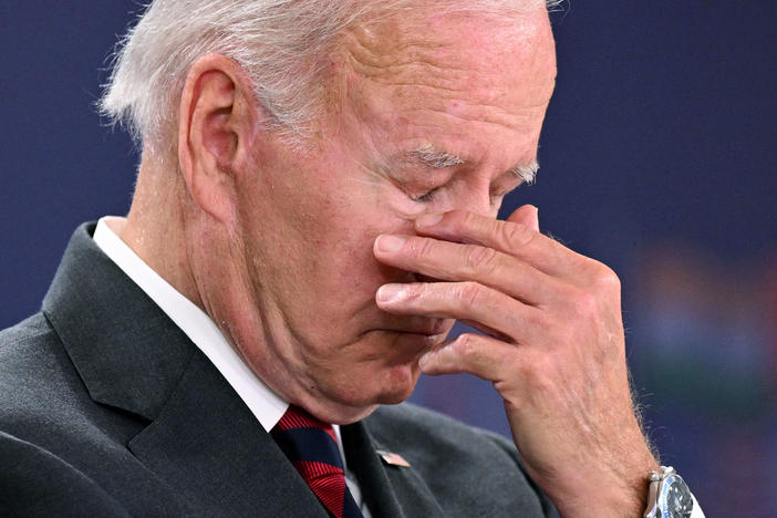 President Biden is facing political trouble domestically, particularly from his own party.