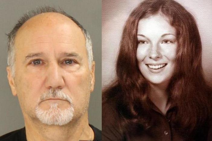 David Sinopoli was arrested Sunday and charged in the 1975 killing of Lindy Sue Biechler. Police used a discarded coffee cup to compare Sinopoli's DNA with another sample collected at the crime scene decades ago.