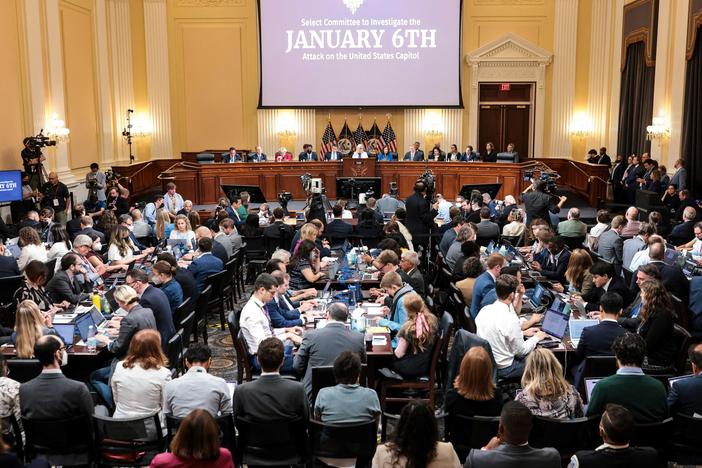 Republican Rep. Liz Cheney speaks during a hearing by the House Select Committee to investigate the January 6th attack on the Capitol on July 21.