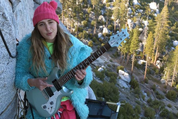 Lillian Frances, in a still from her Tiny Desk Contest entry "Gravestone Feel."