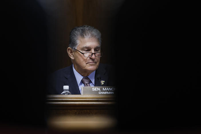 Sen. Joe Manchin (D-WV) at a Senate hearing last week.