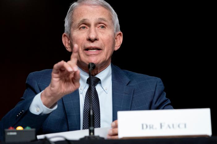 Dr. Anthony Fauci, White House Chief Medical Advisor and Director of the NIAID, gives and opening statement during a Senate Health, Education, Labor, and Pensions Committee hearing to examine the federal response to Covid-19 and new emerging variants on January 11, 2022 at Capitol Hill in Washington, DC.