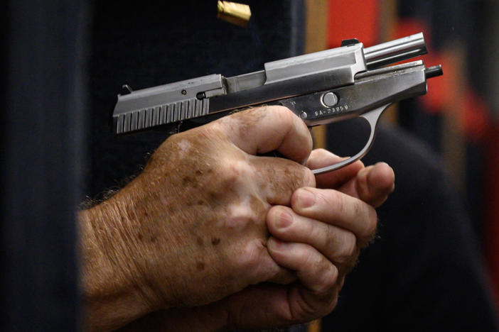 An individual right to own a gun for personal protection is an idea deeply rooted in American culture. But for most of U.S. history, there was little legal framework to support any such interpretation of the Second Amendment. Above, a man aims his pistol at a shooting range in Queens, in New York, in June.