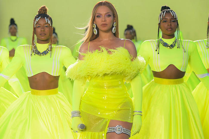 Beyoncé performs during the Oscars on March 27 in Los Angeles.
