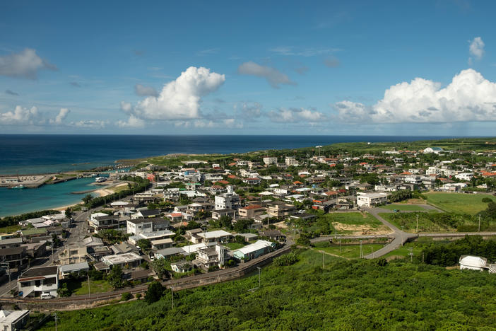 The seashore on southwest Japan's Yonaguni island.