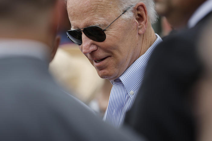 President Biden started his presidency only selectively referring to his predecessor as "the former guy." But he's talking about Donald Trump frequently in recent weeks and months.