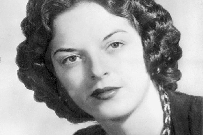 In this 1955 file photo, Carolyn Bryant poses for a photo. A grand jury in Mississippi has declined to indict the white woman, Carolyn Donham, known as Carolyn Bryant, whose accusation set off the lynching of Black teenager Emmett Till nearly 70 years ago.
