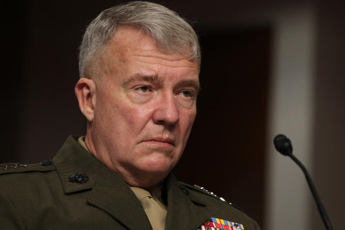Commander of U.S. Central Command Gen. Kenneth McKenzie testifies during a hearing before Senate Armed Services Committee in September, 2021. The committee held the hearing "to receive testimony on the conclusion of military operations in Afghanistan and plans for future counterterrorism operations."