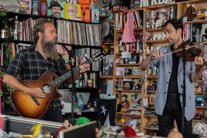 Andrew Bird and Iron & Wine perform a Tiny Desk concert.