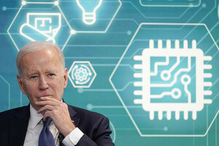 The bill to boost semiconductor production in the United States has been a top priority of the Biden administration.